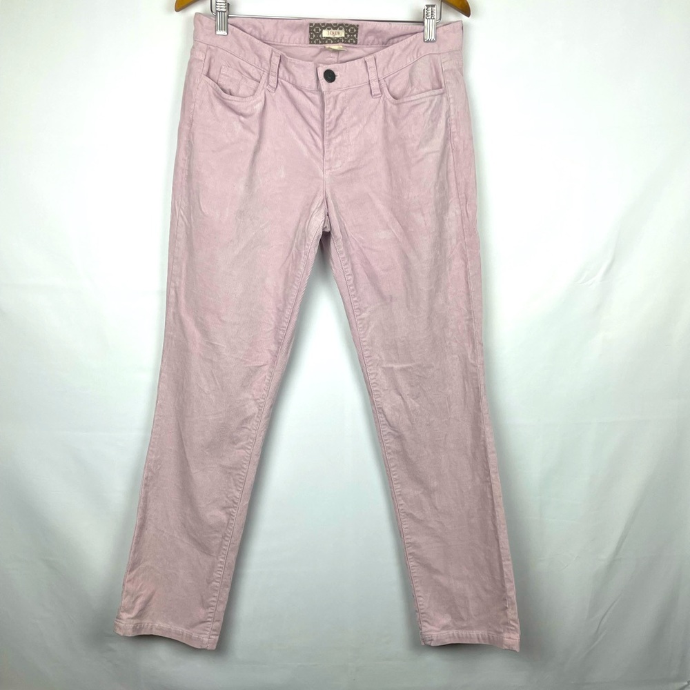 J. Crew Light Pink Straight Leg Corduroy Pants Women 30S